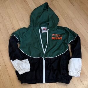 University of Miami Hurricanes - Vintage Inspired Windbreaker - Brand New